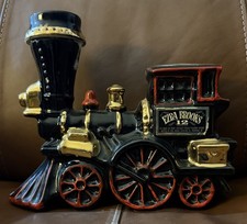 VINTAGE 1969 EZRA BROOKS TRAIN LOCOMOTIVE DECANTER picture