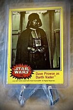 1977 STAR WARS - David Prowse as Darth Vader - Topps Series 3 (Yellow) Card #183 picture