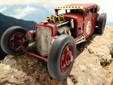 Rustic Vintage 32 Coupe Hot Rod Model Metal SCULPTURE FIGURINE Man Cave Decor picture