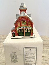 Hawthorne Porchlight Collection Firehouse No. 1, 79686 Thomas Kinkade - Lighted picture