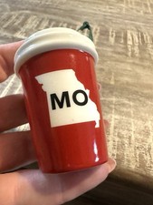 Starbucks Missouri MO Local Ornament USA State Red To-Go Cup 2016 Ceramic picture