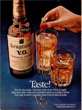 Vintage Ad in Protective Sleeve - SEAGRAM'S VO CANADIAN WHISKEY picture