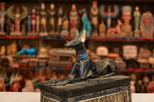 Rare Anubis Shrine as a Jewelry Box Made in Egypt picture