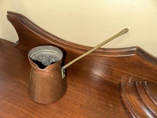 Vintage French Copper Turkish Coffee Pot Cezve Ibrik Meret Freres Unis France 4 picture