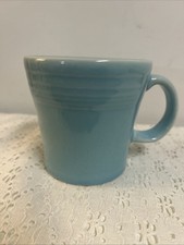 Fiesta Ware Home Laughlin Tapered Mug 15 Oz Teal Turquoise Sky Blue USA picture