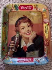 Vintage 1950's Coca Cola Serving Tray Original Nice picture
