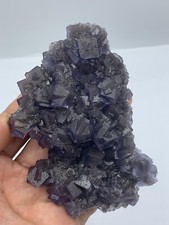 187 Gram Extremely Beautiful Well Blue Cubic Fluorite From Pakistan. picture