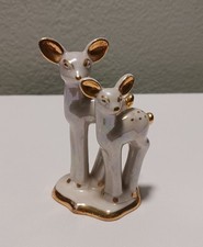 Kass China Company Lusterware Gold Accents Deer Fawn Novelty Figurine 4