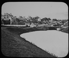 ANTIQUE Magic Lantern Slide FORT AUGUSTUS C1890 VICTORIAN PHOTO SCOTLAND picture