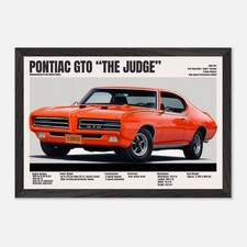 1969–1971 Pontiac GTO “The Judge” Poster – Vintage Pontiac Muscle Car Wall Art picture