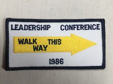 1986 Clinton Valley Council Leadership Conference BSA Activity Patch picture
