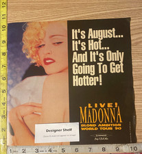 Madonna Blond Ambition Tour 1990 Promotional Print Advertisement picture