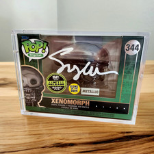 ⭐ALIEN NF T GLOW METALLIC FUNKO: Xenomorph signed by Sigourney Weaver #344 - COA picture