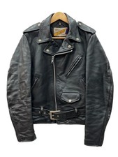 Used Shot Schott Perfecto Double Riders Jacket Rider Zip Up Biker Leather Jeans picture