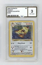 1999 Pokemon Base Set Series Jungle Unlimited Pidgeot #8 Holo CCA 3 Very Good picture