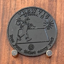 IBEW Local 716 Houston TX Double Sided Challenge Coin M#36 picture