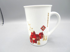 Starbucks Winter Villiage, White Red Gold Coffee Tea Mug  2013 12 oz (131) picture