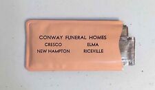Vintage Conway Funeral Homes Rain Bonnet, Cresco Elma Riceville New Hampton Iowa picture