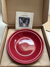 Still in the Box Longaberger 6 in Pie Plate in Tomato Red 🍅 picture