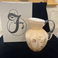 Fenton Sunset Overlay Vase/Pitcher Baroque Hand painted Melon Signed Special Box picture