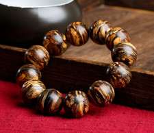 20mm Nha Trang 黑棋楠沉香 Wild Agarwood Bracelet Aloewood Mala Meditation Prayer Bead picture