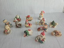Lot Of 13 Vintage Calico Kittens Christmas Collectibles Enesco Priscilla Hillman picture