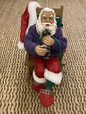 Clothtique Possible Dreams Rock A Bye Kitty Music And Motion Santa 2000 picture