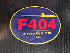 General Electric F404 Jet Engine Decal GE Aviation Sticker Blue Red USA picture