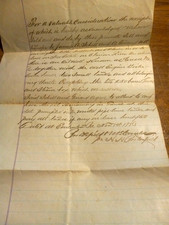 1883 Lease of Fox Estate Clarion River Pennsylvania Oil Well Greece #2 Schell picture