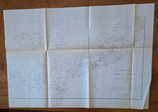 Antique 1877 US Coast Survey Map Maryland to Georgia Primary Triangulation Chart picture