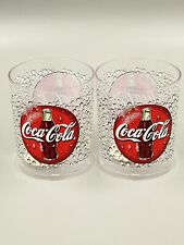 Set Of 2 Vintage 1998 Coca Cola Bubble Plastic Thermo-Serv Drinking Cups picture