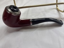 Elegant Reddish Brown Tobacco Pipe - Classic Curved Design for Beginners NEW picture