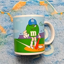 VTG 2002 Galerie M&M Basketball & Baseball Sports Ceramic Coffee Tea Cup Mug  picture