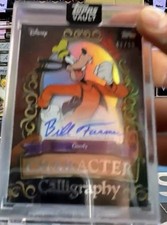 2026 Topps Disney The Vault Goofy Bill Farmer Auto /50 Character Calligraphy picture