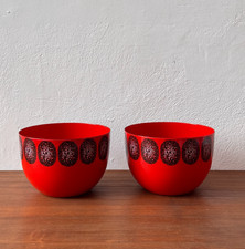 Vintage Finel Lumimarja/Snowberry Red Enamel Bowl - Kaj Franck picture