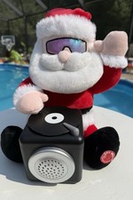 Play Right DJ Santa Claus Animated Plush Musical Record Christmas Decor, NWT picture