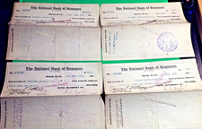 4 1914 Canceled Checks &Invoices Hotel McCreery HInton WV /National Bank Summers picture