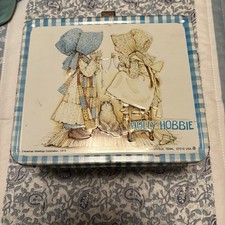 vintage holly hobbie Lunch Box Metal No Bottle 1979 picture