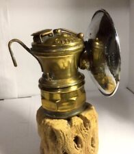 Vintage Auto-lite Brass Carbide Miners Lamp Cleaned picture