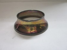VINTAGE FLUTED SILVER OR SILVER PLATED GLASS BOWL BASE RING picture