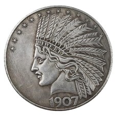 1 PC Antique Liberty Indian Head Ten-Dollars Coin Great American Collectible Old picture