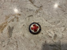 Vintage 1940s WWII ERA - AMERICAN RED CROSS Volunteer PIN Award Uniform Badge picture