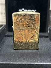RARE Zippo Armor 4-side 1935 Varga girl Zippo Lighter With Exquisite Zippo Box picture