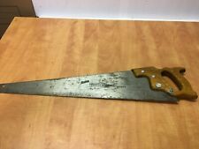 VINTAGE DISSTON HAND SAW D-23, 8 TPI point Crosscut Handsaw  26” Blade picture