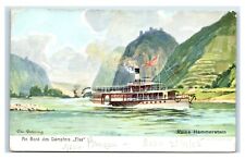Postcard An Bord des Dampfers 