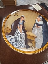 Norman Rockwell Collector Plate 1986 WORDS OF COMFORT Rockwell's Colonials #2 picture