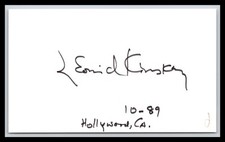 Leonid Kinskey - Actor - 3x5 Card - Signed / Autograph (d) picture