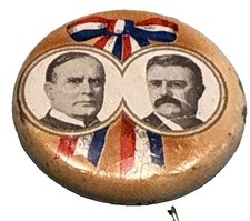 1900 WILLIAM McKINLEY / TEDDY ROOSEVELT 1 1/8