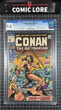 1970 Conan the Barbarian #1 CGC 9.8 1st appearance of Conan WHITE PAGES picture