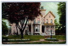 c1910 Maywood Hospital Building Fountain Sedalia Missouri MO Antique Postcard picture